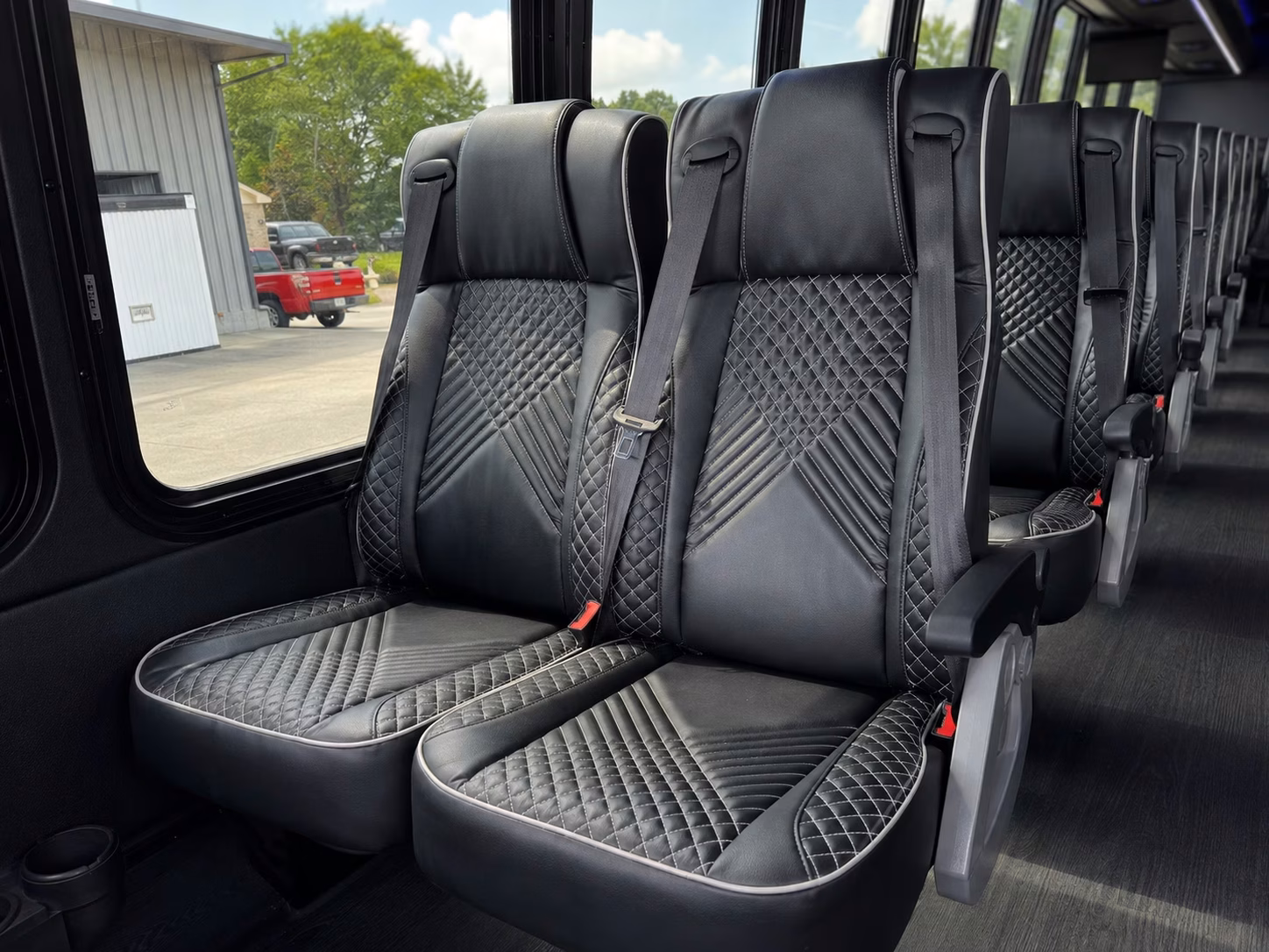 56 passenger charter bus interior